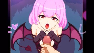 【H GAME】サキュバスの森♡Hドットアニメーション③ 手コキ