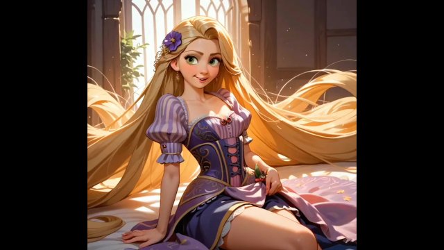 Rapunzel luna de miel anime cachondo.