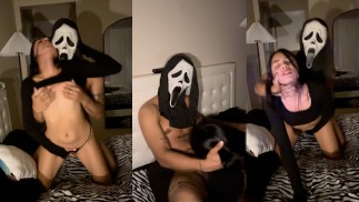 GHOST FACE FUCKED ME WHEN I WAS ALONE AFTER HALLOWEN’S PARTY🎃
