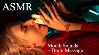 ASMR Ear Licking & Close Breathing in Red Dress