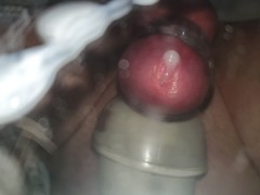 Cute Tgirl Cumming From Hitachi Vibe