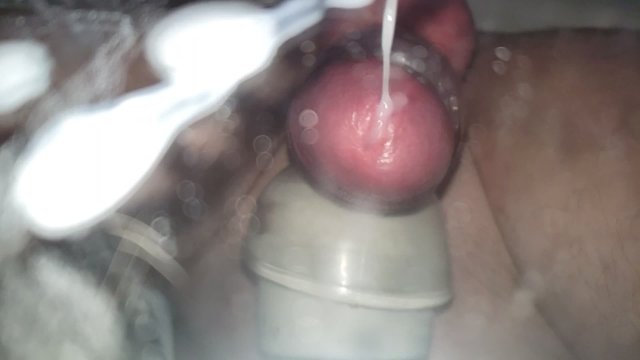 Cute Tgirl Cumming From Hitachi Vibe