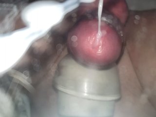 Cute Tgirl Cumming From Hitachi Vibe