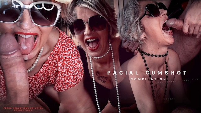 Stunning Mature Slut Draining Balls - Facial Cumshot - Hot Blowjob  - Compilation.