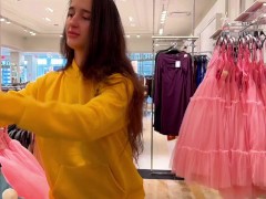 Compilation: showing my boobs in the store - Screenshot 6 of 16 - Public