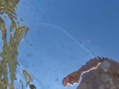 4K Underwater TOTALLY NAKED # Close Up PEE on camera - Screenshot 13 of 16 - Nudist
