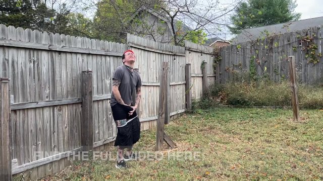 Trans Boy Desperately Pees Outside with Dick Packer