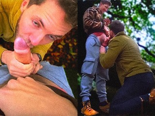 We Blow each other in the Woods Hung Uncut Boys in the Wild