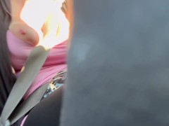 Artemisia Love Sexy Car Ride Big tits Flashing Spy on her OF@ArtemisiaLove101
