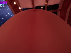 BIG Cumflation 🥵 (Bouncy Belly, Big Boobs, Riding + Moans 😍💦)