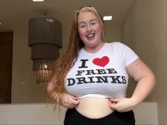 big boobs youtuber bra vs no bra compilation - G-CUPS in a shirt