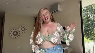 big boobs youtuber bra vs no bra compilation - G-CUPS in a shirt