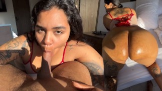 My friend fucks me before going to work!!
