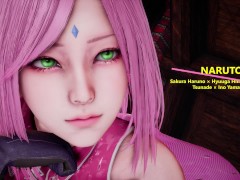 NARUTO - Sakura Haruno × Hyuuga Hinata × Konan × Tsunade × Ino Yamanaka × Five Bar Symphony - Lite V - Screenshot 6 of 16 - Big Boobs