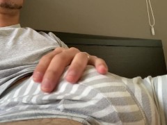 【素人オナニー】接写でイケメン既婚男子がデカチン手コキ射精 - Screenshot 3 of 16 - Semen