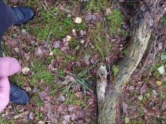 Pissing in the forest