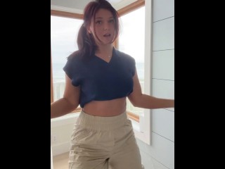 Big Booty Brunette Intense Dance Session