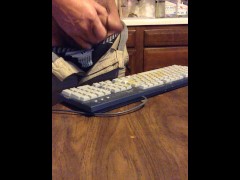 Been days since I last ejaculated - It felt so good to release my load on this keyboard