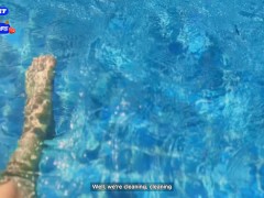 ОРГИЯ! Две Шлюховатые Студентки Заплатили Чистильщикам Бассейнов За :ёсткий Секс - Screenshot 3 of 16 - Students