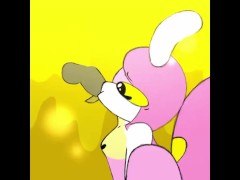 mantis girl deep throats a dick