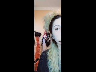 Sexy Woman Smoking at Vanity