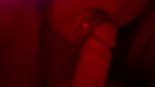 Sucking daddy’s big dick