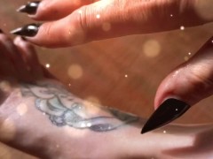 Sexy oil massage after toe painting