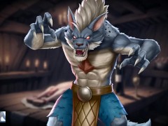 THE BEST WEREWOLF GANGBANG SCENE IN THIS GAME - loop queen