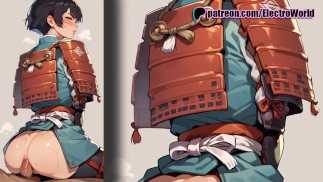 Samurai получает член вместо катаны