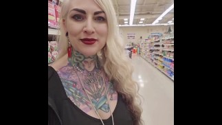 POV Upskirt Pussy at the Grocery Store!