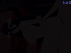 Albedo and I have intense sex in a secret room. - Overlord Hentai