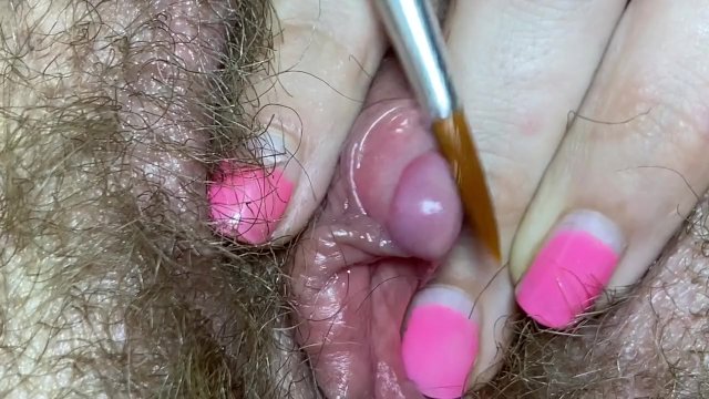 Extreme close up clitoris fetish edging video