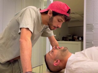 Sexy Middle Eastern Straight Guy Dominates and Humiliates Untrained Slut - with Deep Throat Training