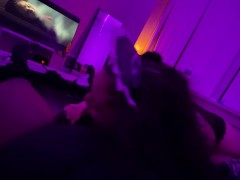 Naughty Stepsister Gets Spooky and Swallows It All