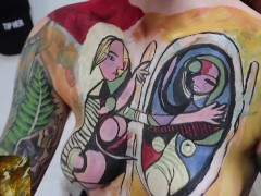 Before a Mirror [Nude Body Painting by GoAskAlex]