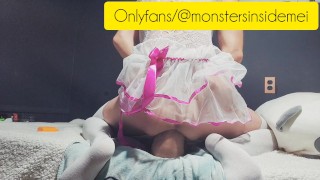 Sissy femboy takes 16"s balls deep. porn video thumbnail