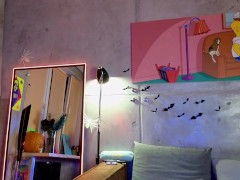 Skinny schoolgirl loves to jerk off