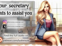 Your secretary is here to assist you... with anything [Erotic audio]