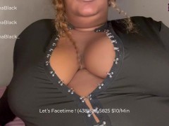 Bbw ebony self pleasuring for you while ovulating
