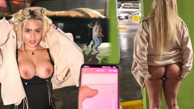 Public Anal & Let Them Control My Svakom Jordan Toy – Squirt in Parking Lot