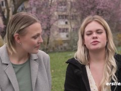 Ersties - Das erste Mal: Sinnliche lesbische Strap-on-Anal-Erfahrung