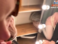Милая Рыжеволосая Девушка Делает Нежный Минет - Screenshot 4 of 16 - Red Hair