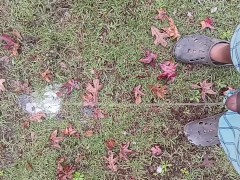 Pissing while it's raining