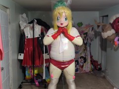 Kigurumi Roll PVC Gym Uniform Breathplay and Vibraitors