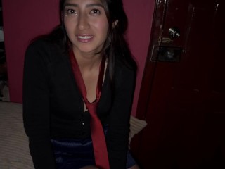 Alumna CULONA Aumenta Sus Calificaciones a Cambio De Sexo ORAL.