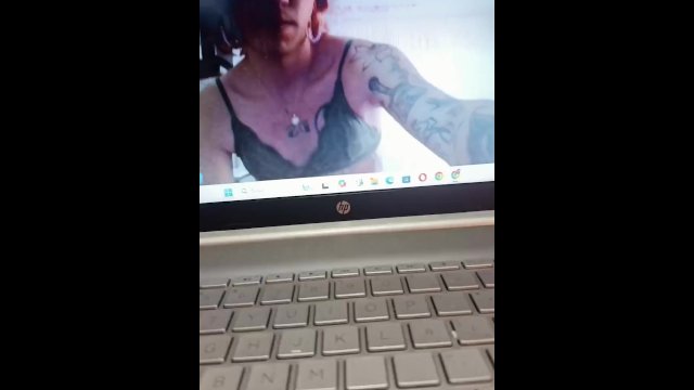 Beautiful streamer hides a surprise between her legs