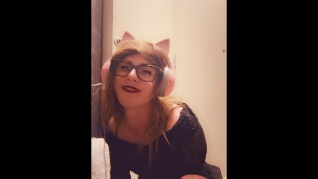 Femboy send you a snap of her bouncing on a toy