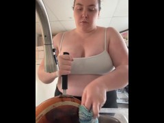 POV: trying to be sexy doing chores - Screenshot 3 of 16 - Big Natural Boobs