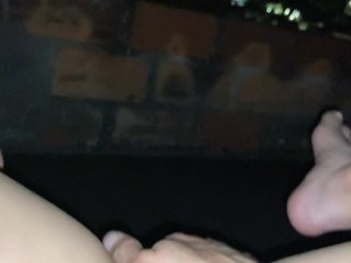 My stepbrother fucks me on the terrace of my house and I don't mind being seen by my neighbors