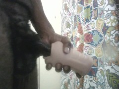 Big Black Cock Fucks Throat - BBC Stroking & Toy Play - BBc Cumming Down Throat